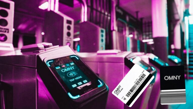 OMNY Contactless Turnstile with OMNY Card